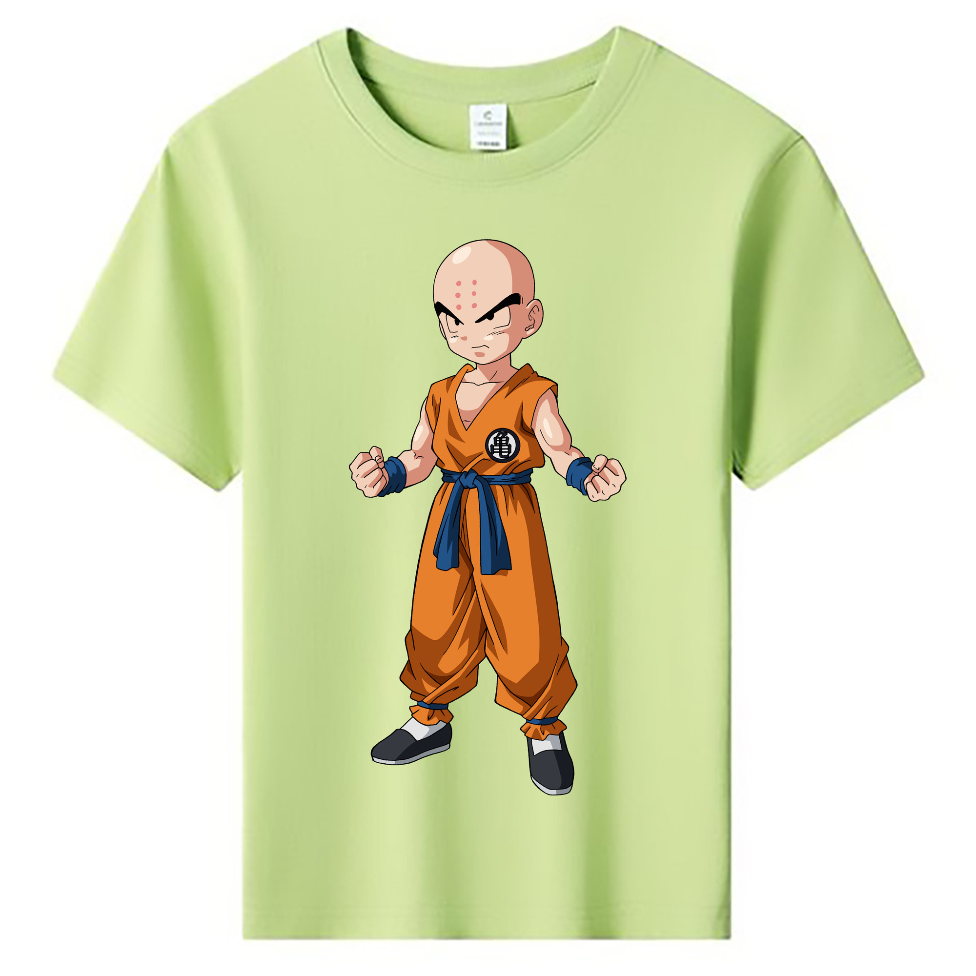 （画像用） ドラゴンボール クリリン DRAGON BALL krillin 綿100％キッズTシャツ（フロントプリント）